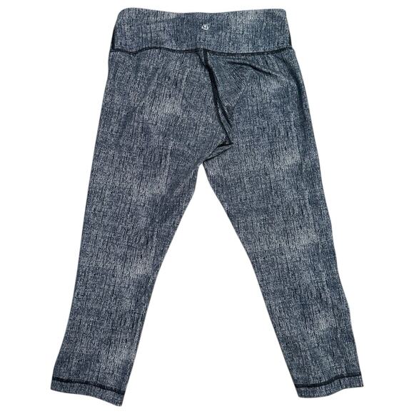 Lululemon Wunder Under Crop 6 Full On Luxtreme Burlap Black Dune Yoga Leggings - Picture 4 of 9